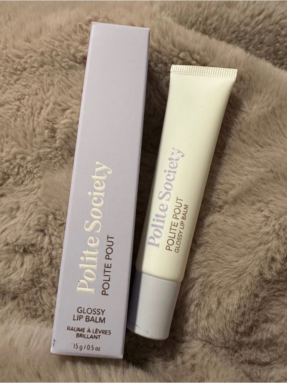 Polite Society Polite Pout Glossy Lip Balm Coconut Cream